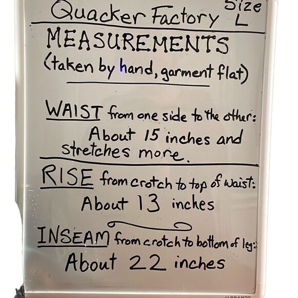 Quacker Factory fun cropped high waist green trim blue jeans size Large - Picture 9 of 9